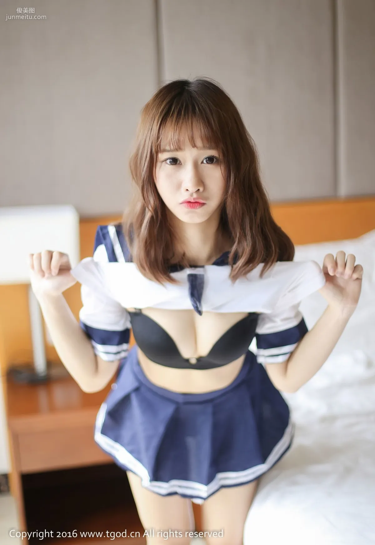 itt Nika Playful and Cute Student Style Uniform Seduction [TGOD] Photo Set photo 17