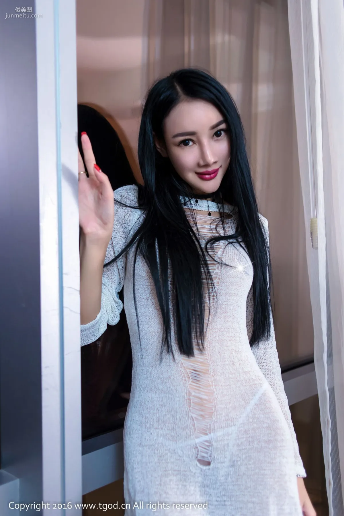 Jie Xier Jessie《Half-Revealed Stirring Up a Commotion》 [TGOD] Photo Set photo 25