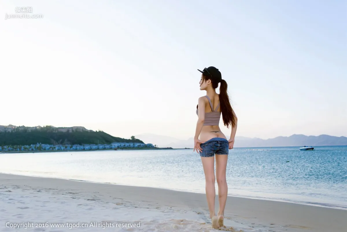 Abby Wang Qiaoen, Nha Trang Vietnam Travel Shoot, Elegant Goddess with Cute Charm [TGOD] Photo Set photo 39