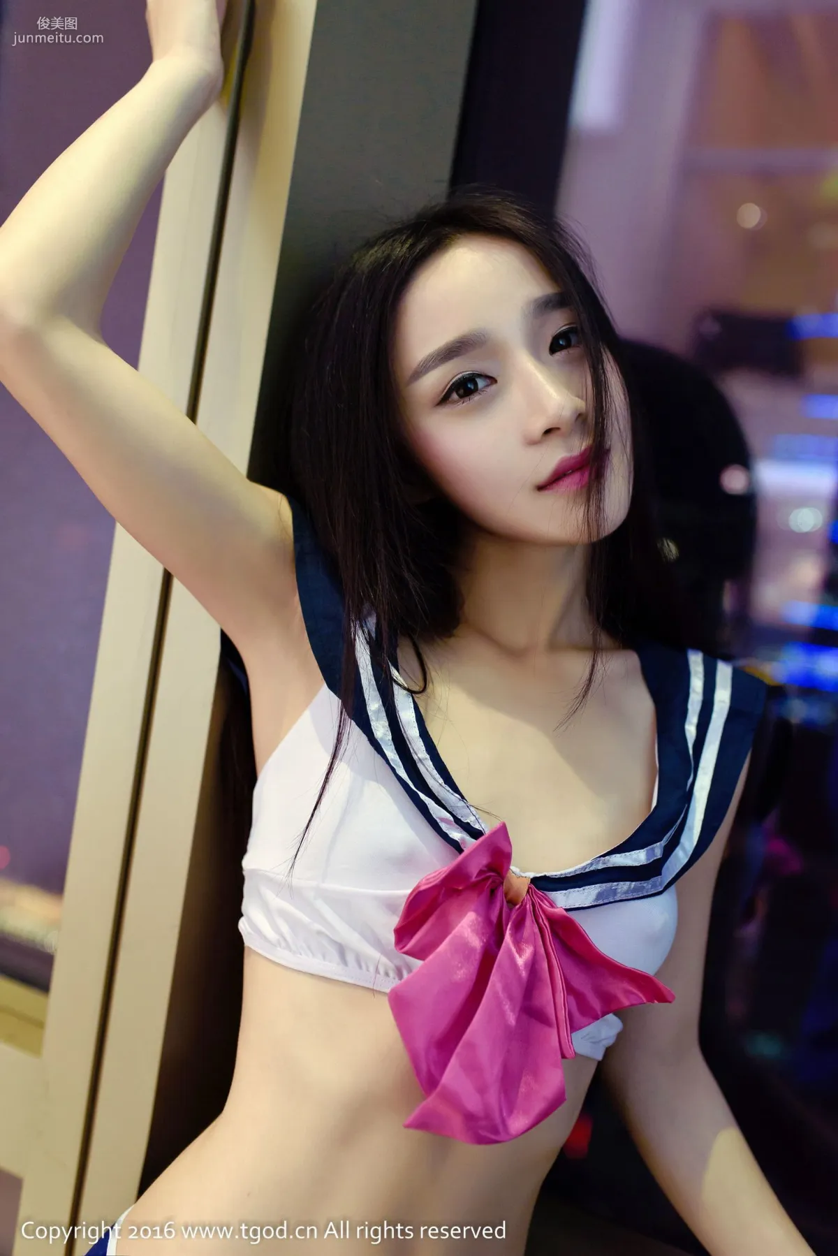 Qimeng Cherish Long Hair to the Waist, Tender and Lovely Beauty [TGOD] Photo Set photo 8