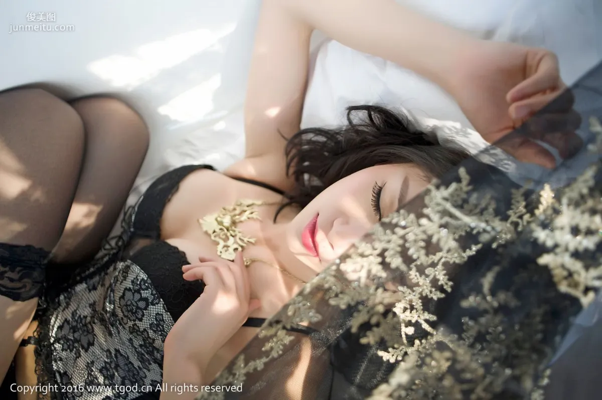 Zhan Ru 'Lace Bathtub Stockings Temptation' [TGOD] Photo Set photo 17