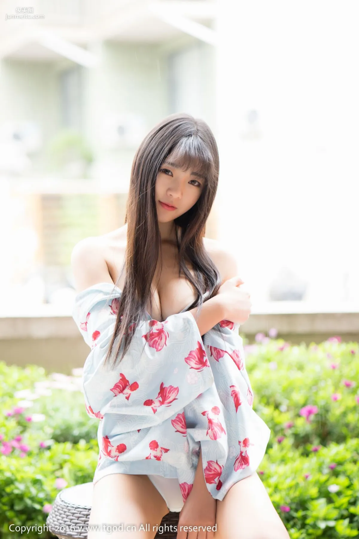 Kele Vicky, Dali Travel Shoot, Fresh Kimono + Sexy Lingerie [TGOD/Ugirls App] Photo Set photo 17