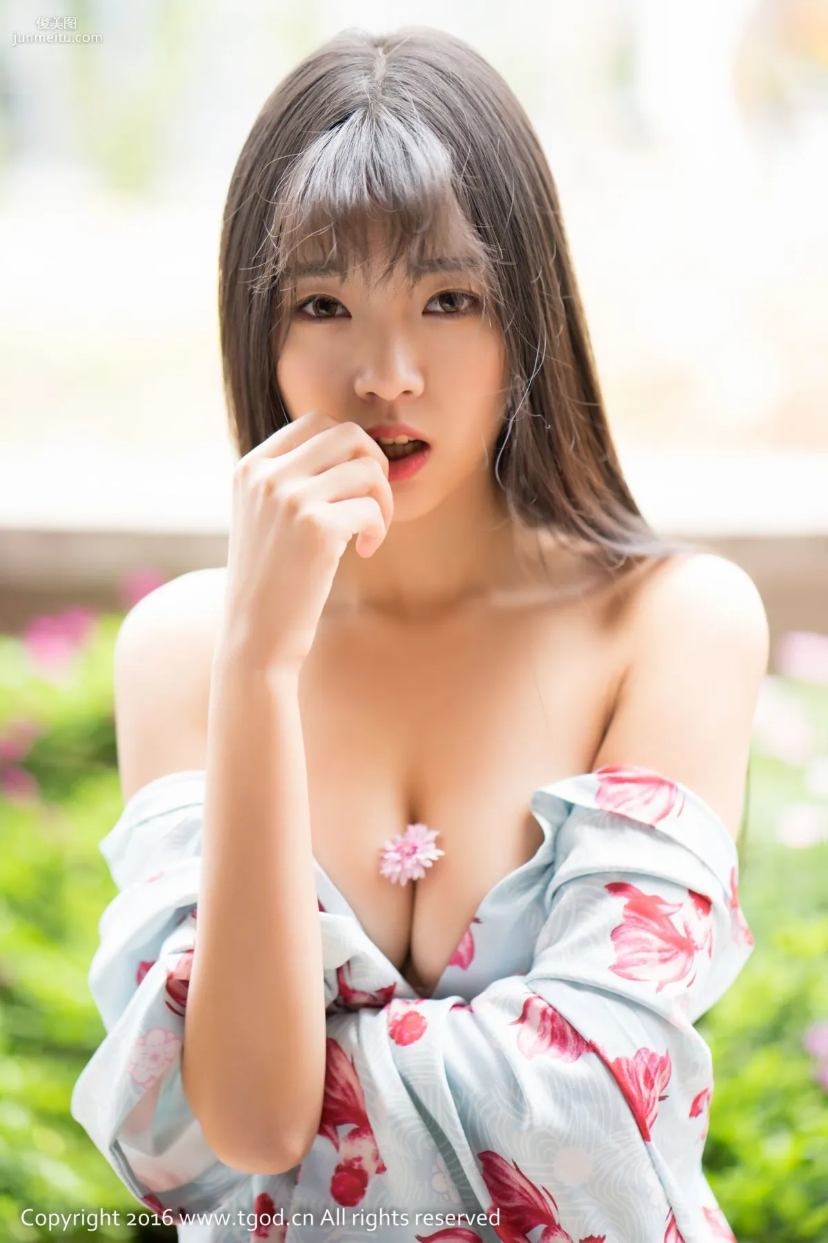 Kele Vicky, Dali Travel Shoot, Fresh Kimono + Sexy Lingerie [TGOD/Ugirls App] Photo Set photo 22