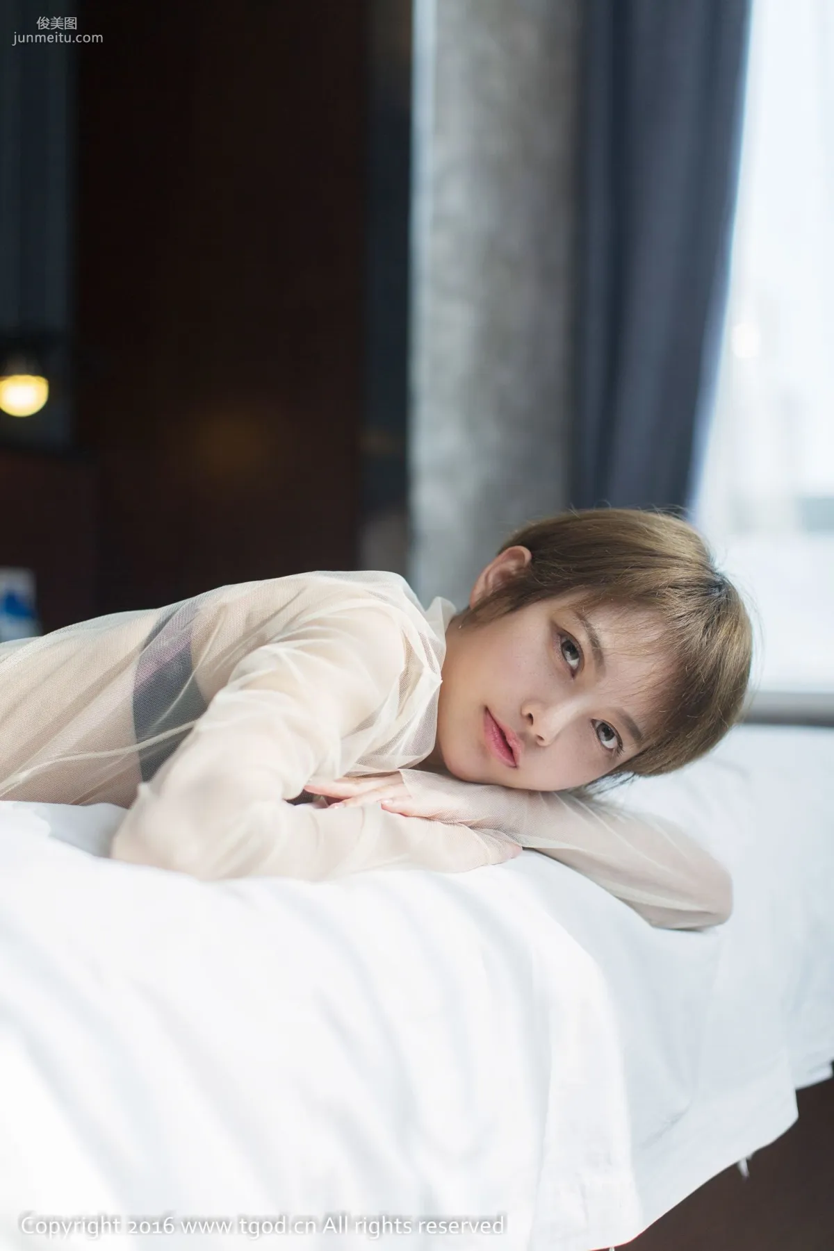 lynne Li Mo, See-Through Outfit Short-Haired Girl [TGOD] Photo Set photo 29