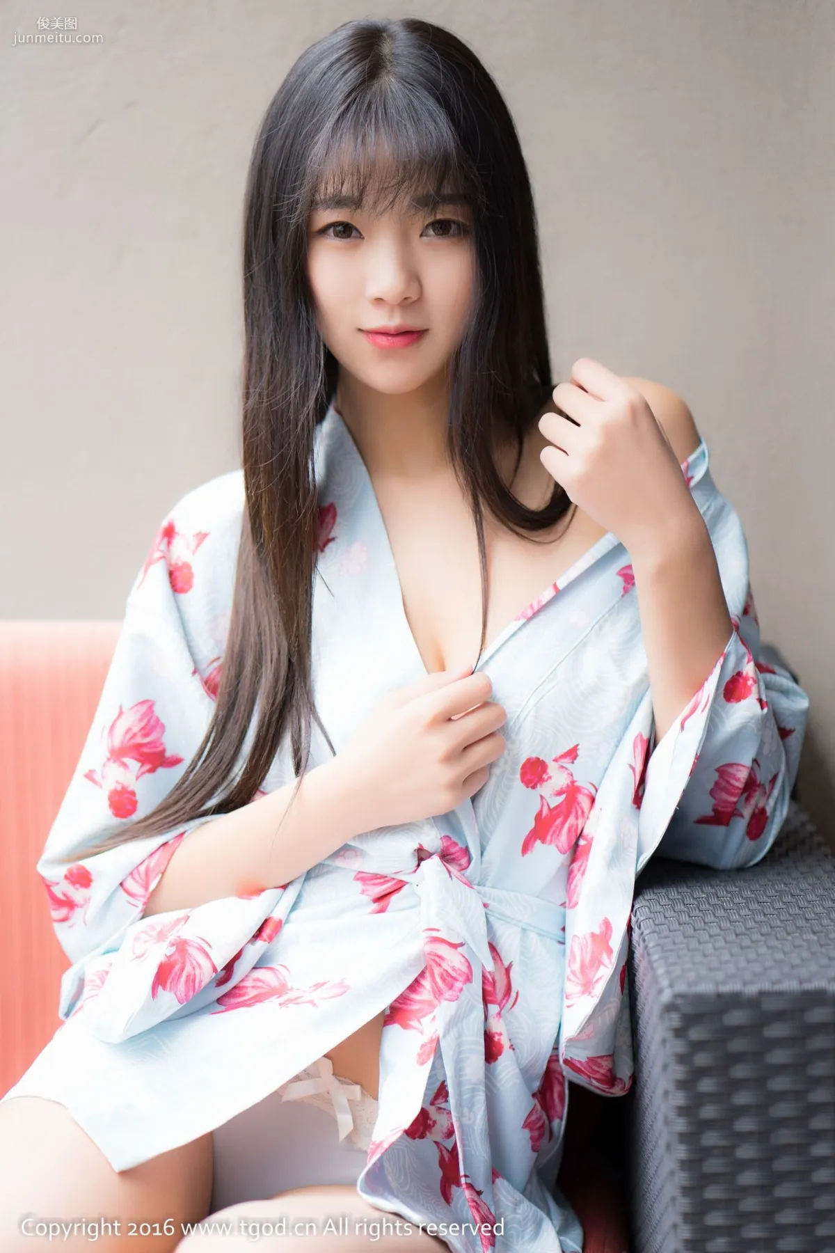 Kele Vicky, Dali Travel Shoot, Fresh Kimono + Sexy Lingerie [TGOD/Ugirls App] Photo Set photo 10