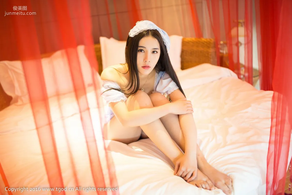 Miko《性感女仆、蕾絲翹臀誘惑》 [推女神TGOD] 寫真集 27