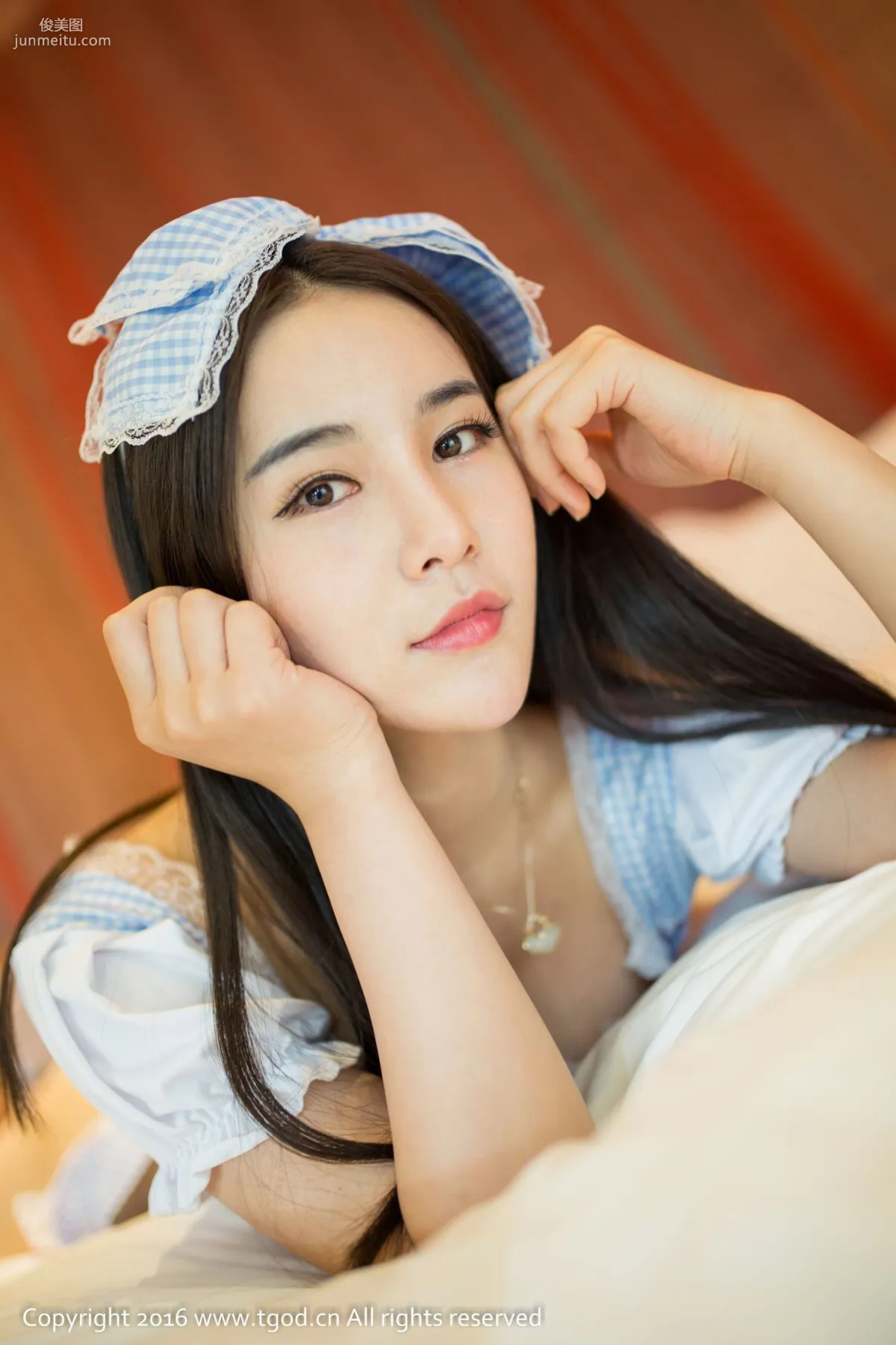 Miko《性感女仆、蕾絲翹臀誘惑》 [推女神TGOD] 寫真集 12