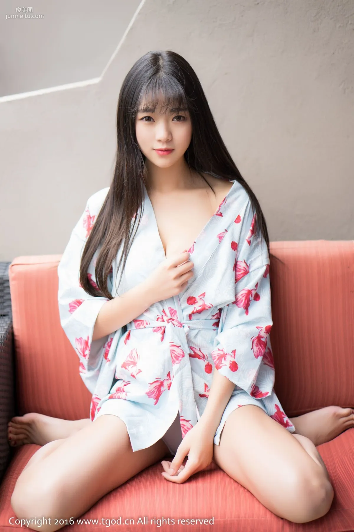 Kele Vicky, Dali Travel Shoot, Fresh Kimono + Sexy Lingerie [TGOD/Ugirls App] Photo Set photo 2