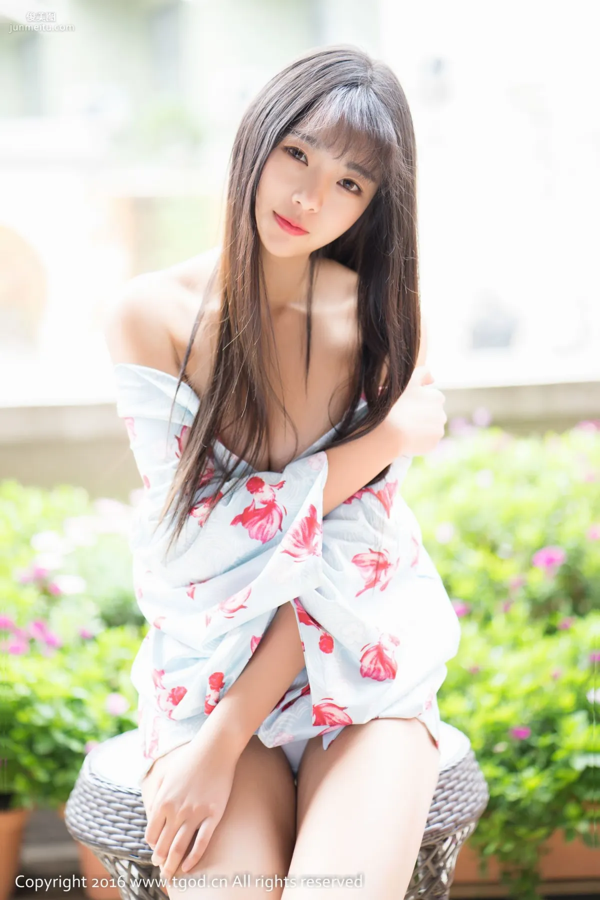 Kele Vicky, Dali Travel Shoot, Fresh Kimono + Sexy Lingerie [TGOD/Ugirls App] Photo Set photo 16