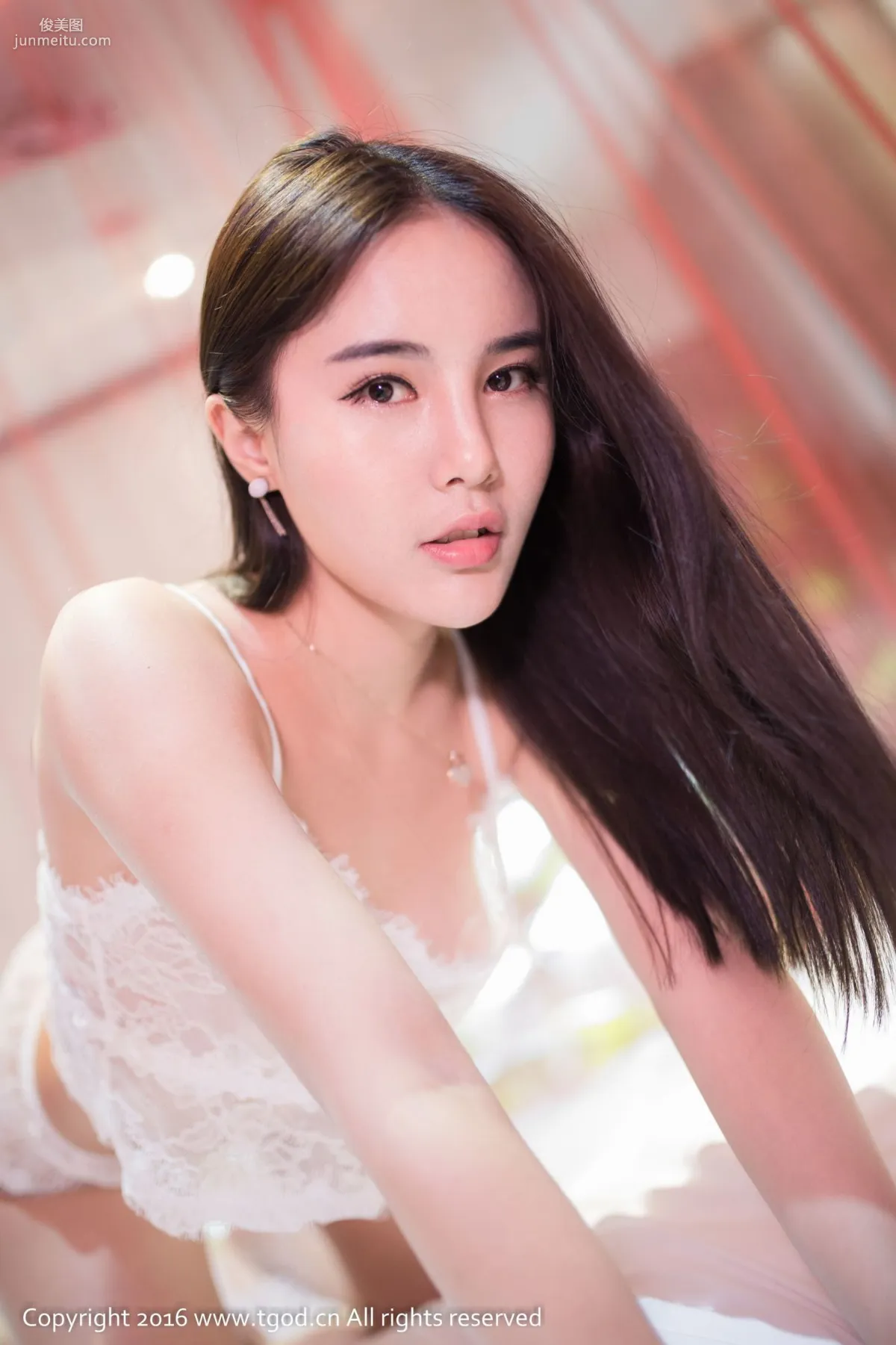 Miko《性感女仆、蕾絲翹臀誘惑》 [推女神TGOD] 寫真集 50