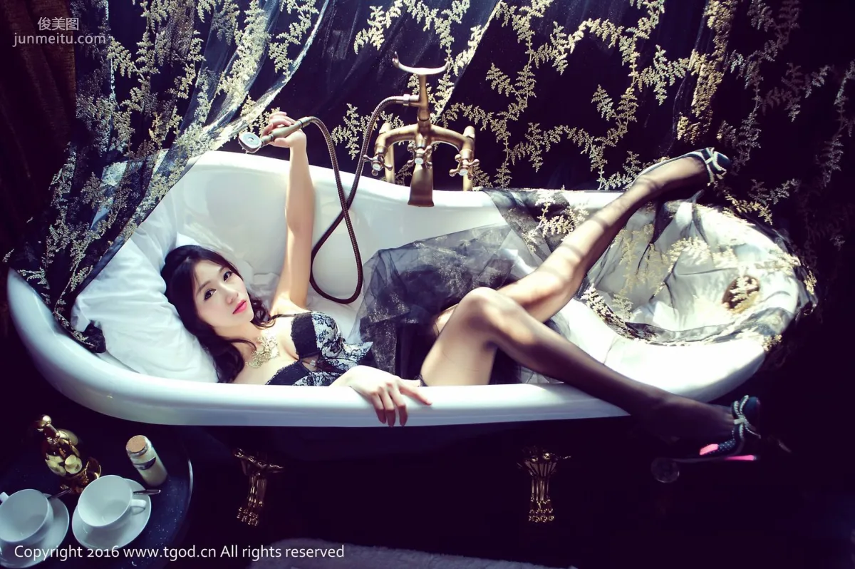 Zhan Ru 'Lace Bathtub Stockings Temptation' [TGOD] Photo Set photo 12