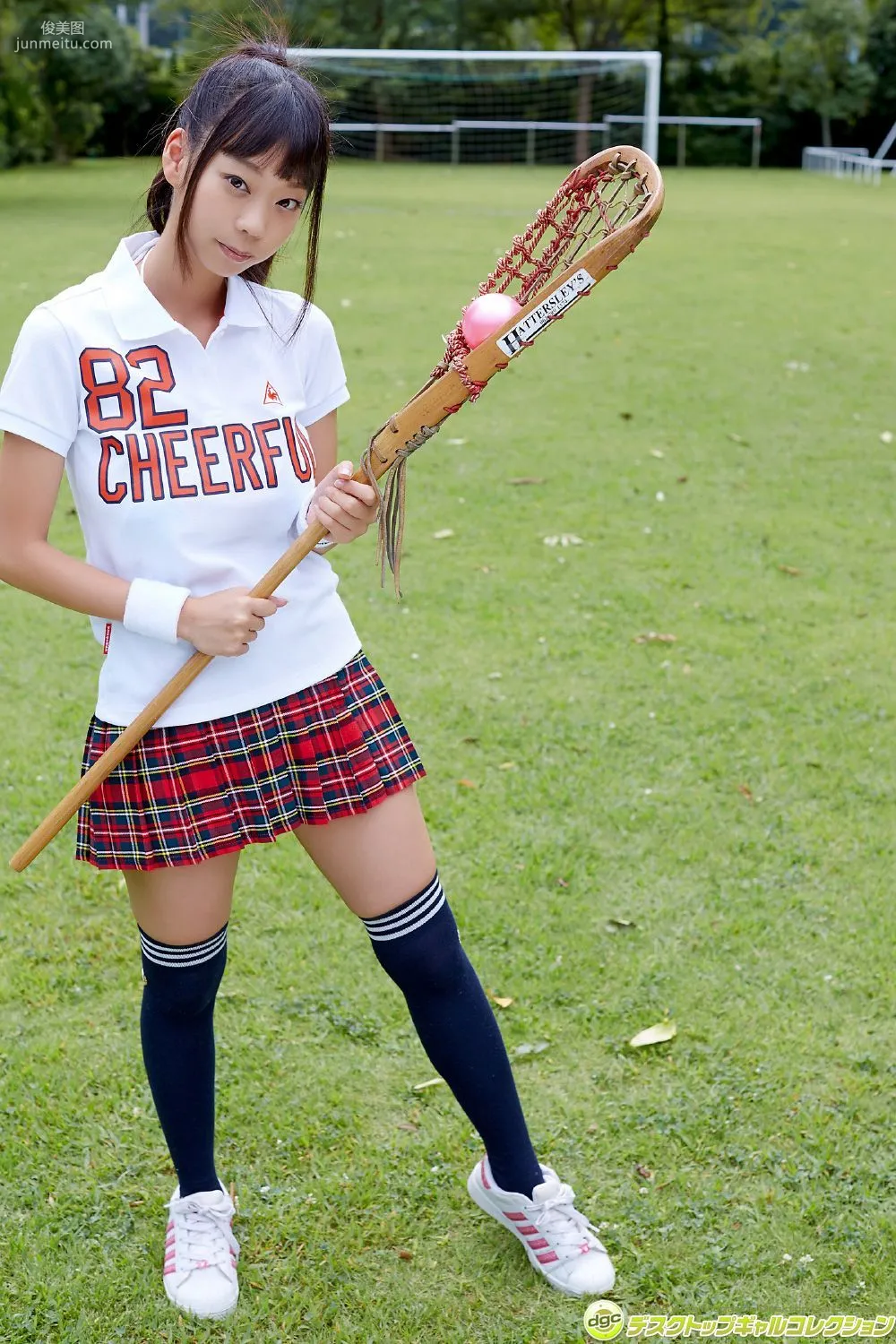 Hikaru Aoyama, Powerful I-Cup Big Bust Rampage at School!! Photo Set [DGC] NO.1341 photo 1