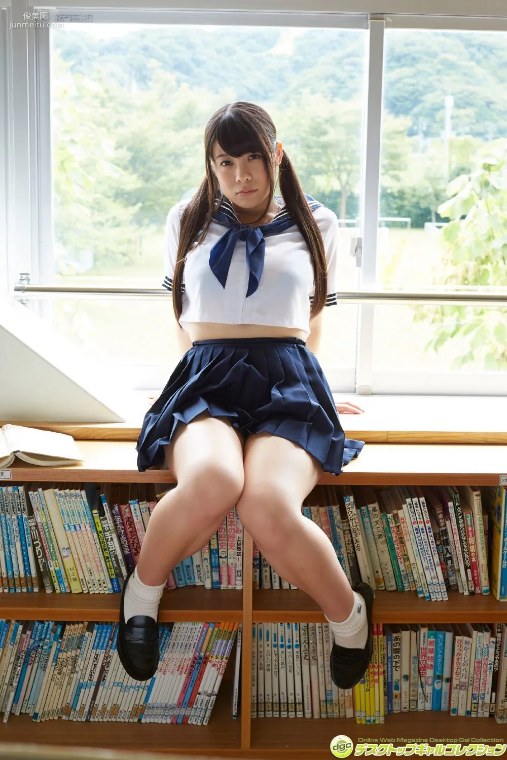Shiori Tojoh, F-Cup Under the Uniform Completely Knocked Out!! Photo Set [DGC] NO.1346 photo 11