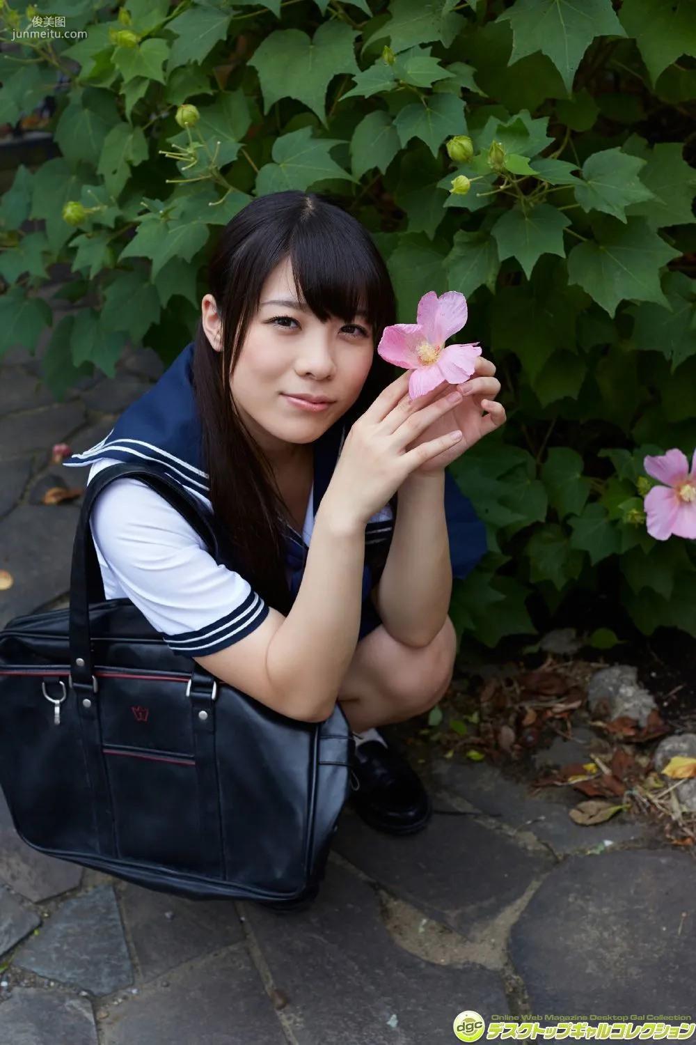 Shiori Tojoh, F-Cup Under the Uniform Completely Knocked Out!! Photo Set [DGC] NO.1346 photo 2