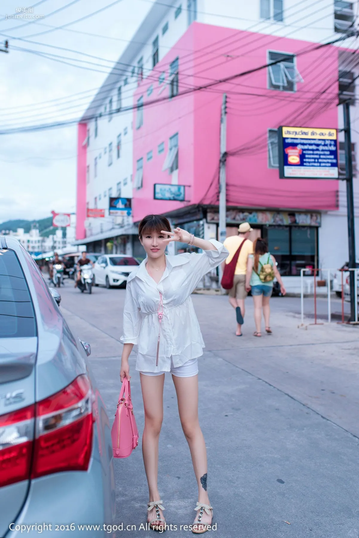 k8 Aojiao Mengmeng《Snow-White Breasts and Little Beautiful Butt》 [TGOD] Photo Set photo 26