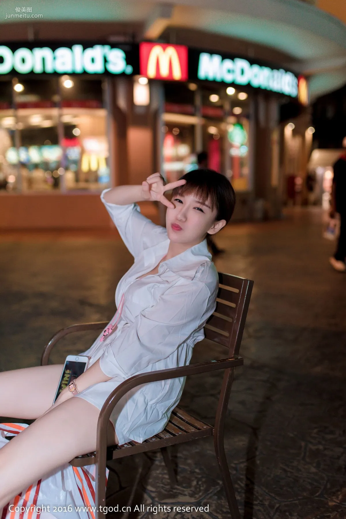 k8 Aojiao Mengmeng《Snow-White Breasts and Little Beautiful Butt》 [TGOD] Photo Set photo 32