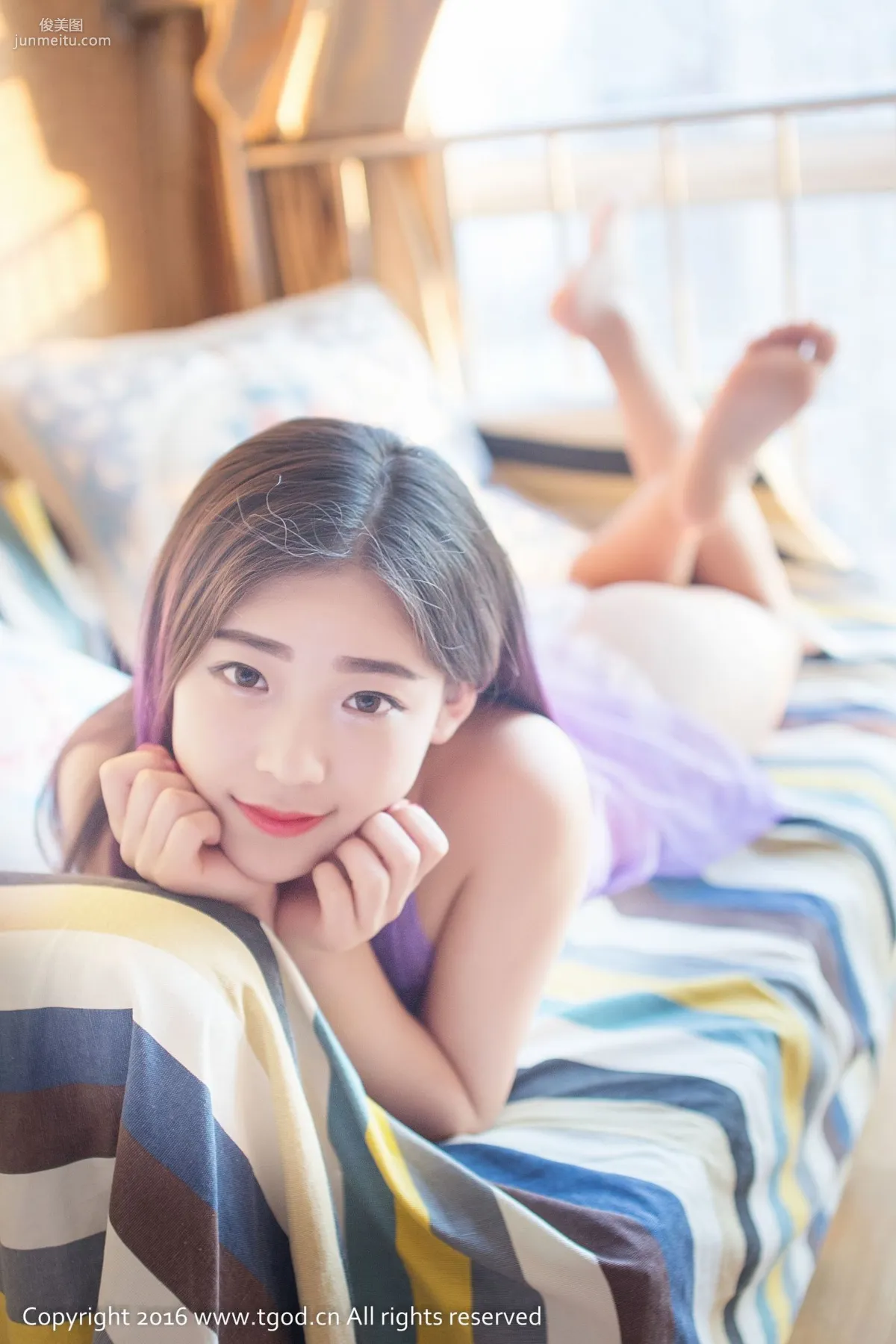 Mengmeng, Sweet and Lovely, Uniform Temptation [TGOD] Photo Set photo 53