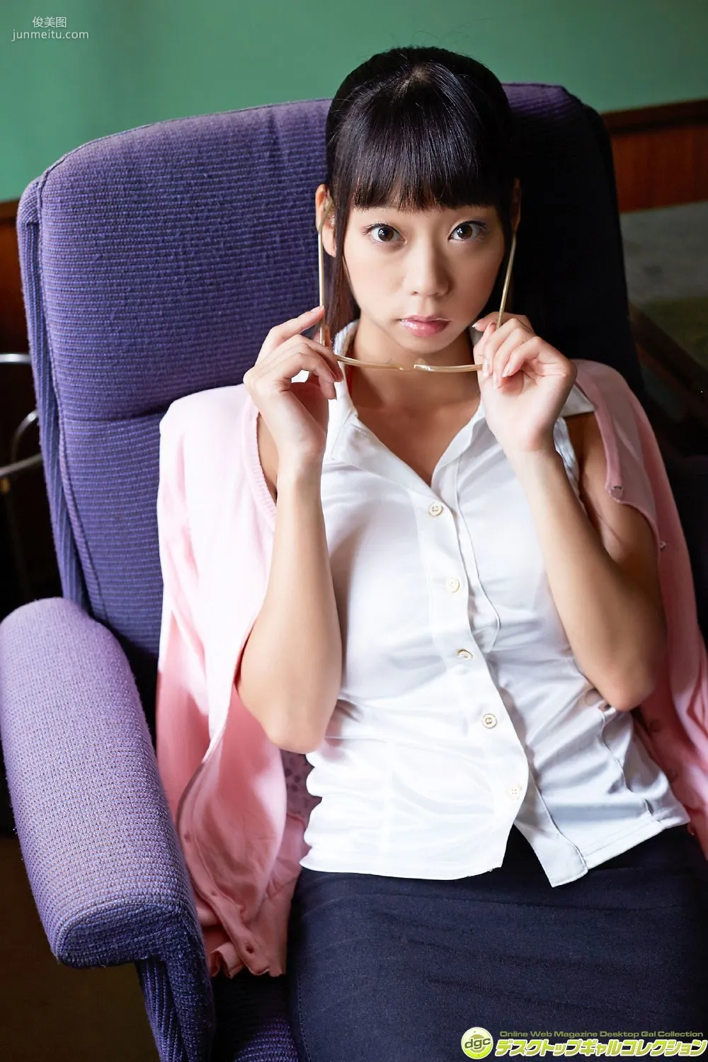 Hikaru Aoyama, Powerful I-Cup Big Bust Rampage at School!! Photo Set [DGC] NO.1341 photo 27
