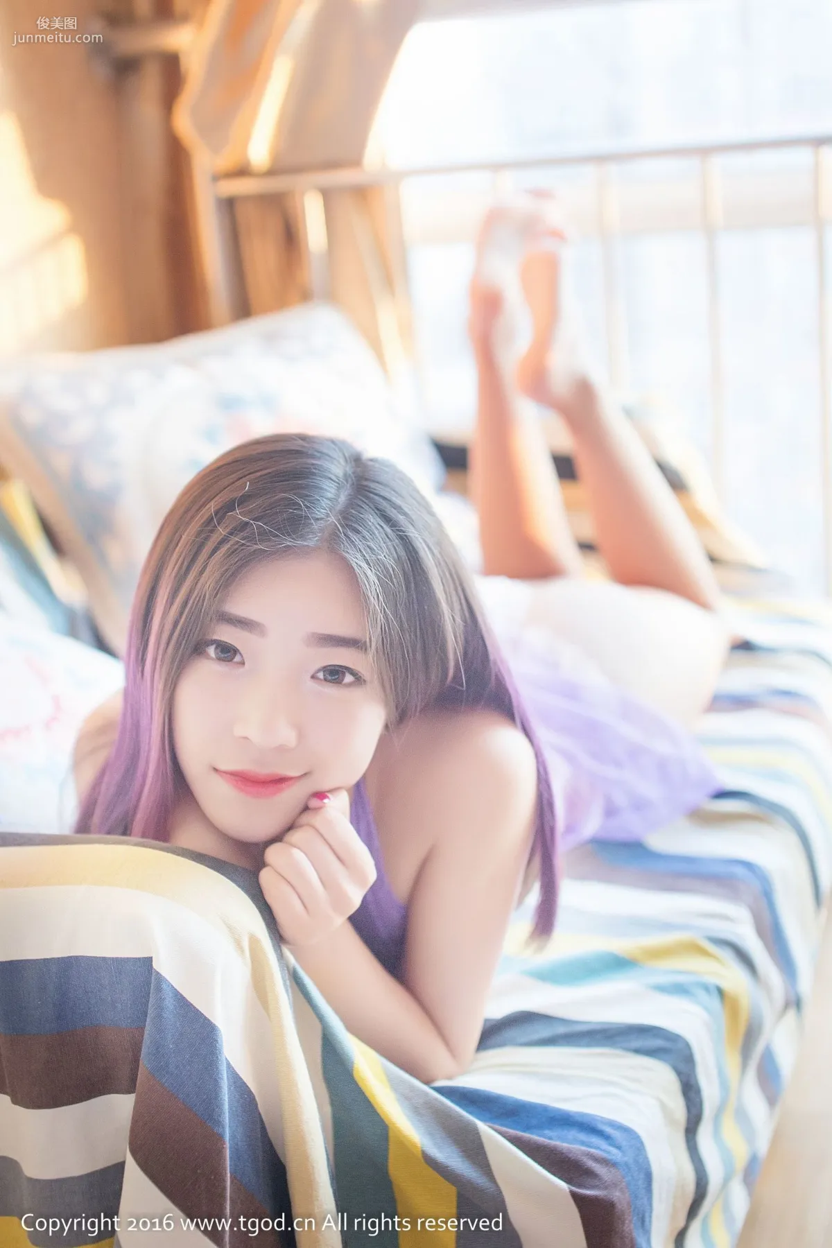 Mengmeng, Sweet and Lovely, Uniform Temptation [TGOD] Photo Set photo 54