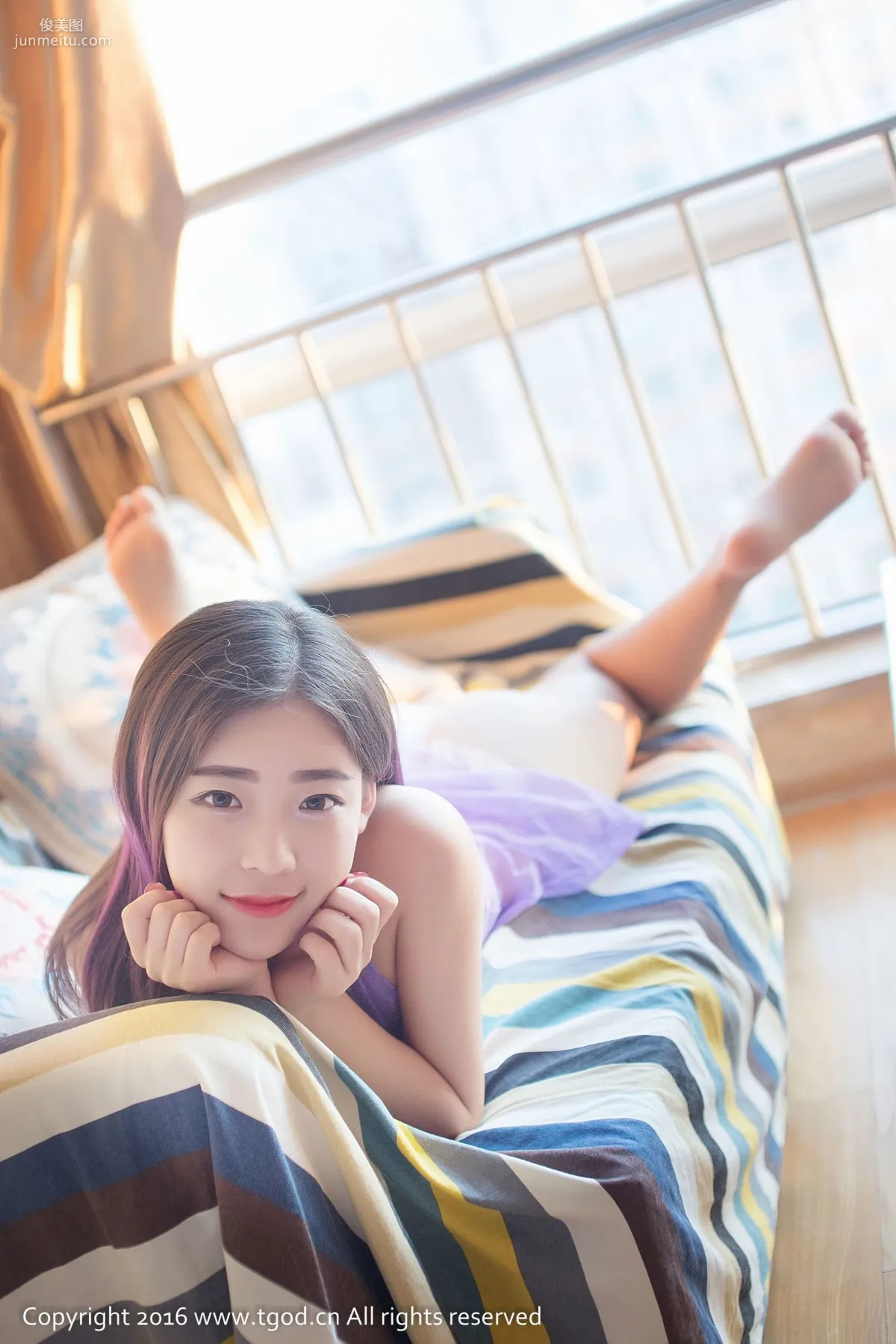 Mengmeng, Sweet and Lovely, Uniform Temptation [TGOD] Photo Set photo 51