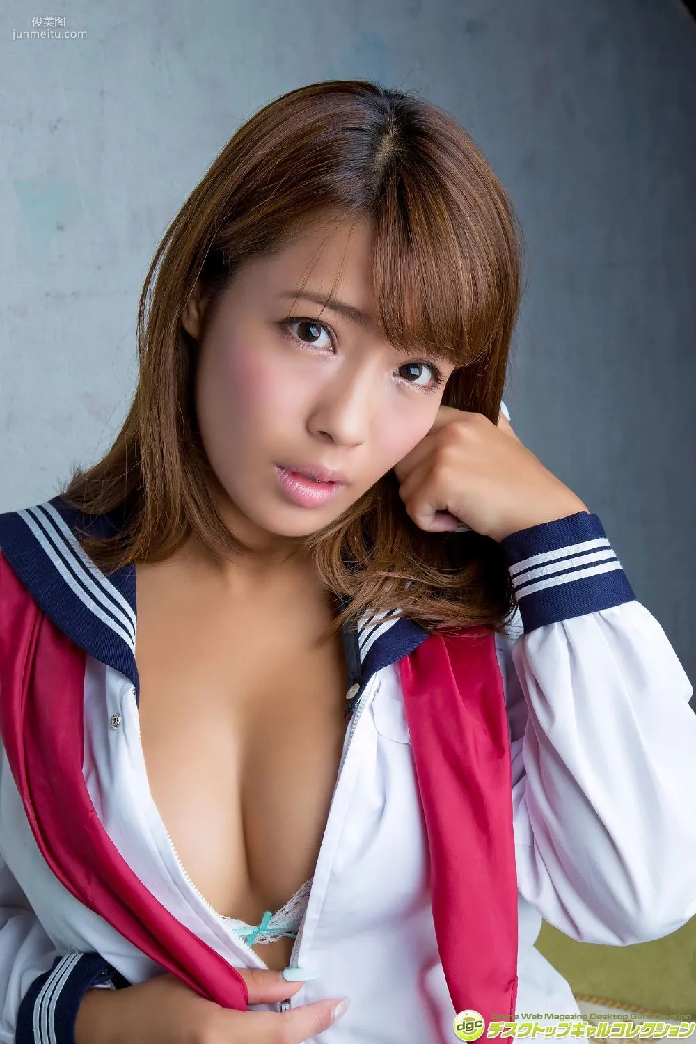 Rina Hashimoto, Rising in Popularity with Dark Skin G-Cup Plump Body Photo Set [DGC] NO.1329 photo 7