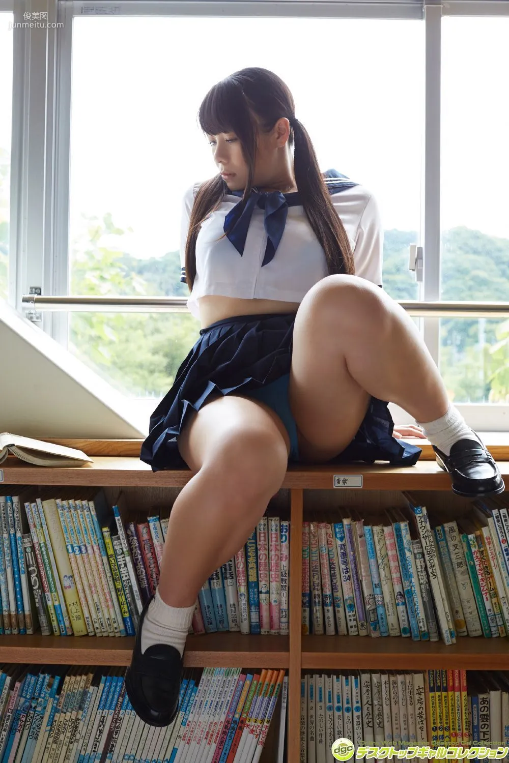 Shiori Tojoh, F-Cup Under the Uniform Completely Knocked Out!! Photo Set [DGC] NO.1346 photo 12