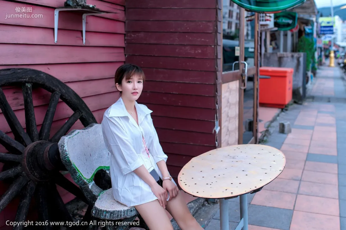 k8 Aojiao Mengmeng《Snow-White Breasts and Little Beautiful Butt》 [TGOD] Photo Set photo 27