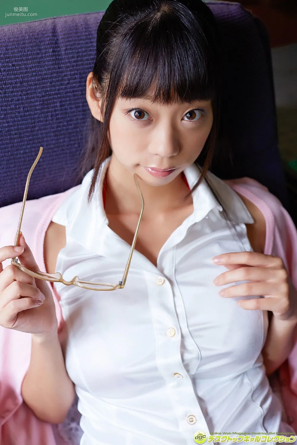 Hikaru Aoyama, Powerful I-Cup Big Bust Rampage at School!! Photo Set [DGC] NO.1341 photo 28