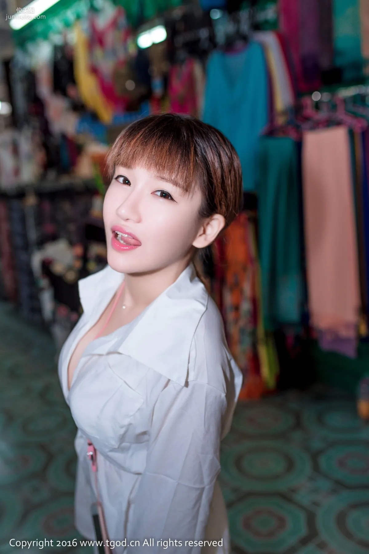 k8 Aojiao Mengmeng《Snow-White Breasts and Little Beautiful Butt》 [TGOD] Photo Set photo 23