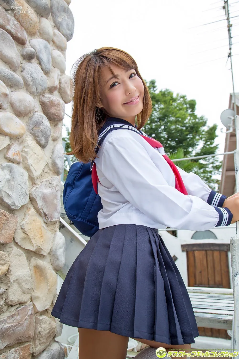 Rina Hashimoto, Rising in Popularity with Dark Skin G-Cup Plump Body Photo Set [DGC] NO.1329 photo 3