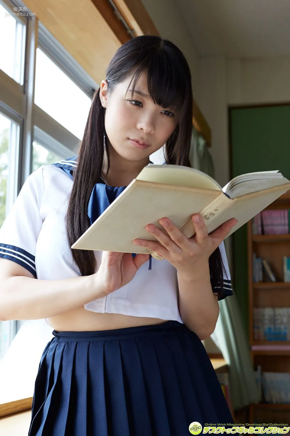 Shiori Tojoh, F-Cup Under the Uniform Completely Knocked Out!! Photo Set [DGC] NO.1346 photo 8