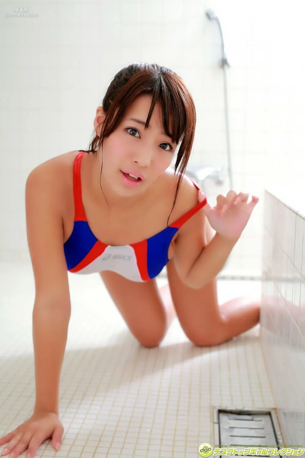 Rina Hashimoto《Uniform About to Burst with Overwhelming G-Cup!》Photo Set [DGC] NO.1290 photo 93