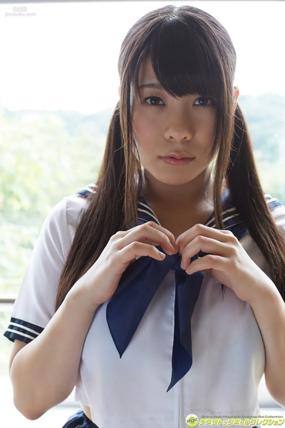 Shiori Tojoh, F-Cup Under the Uniform Completely Knocked Out!! Photo Set [DGC] NO.1346 photo 14