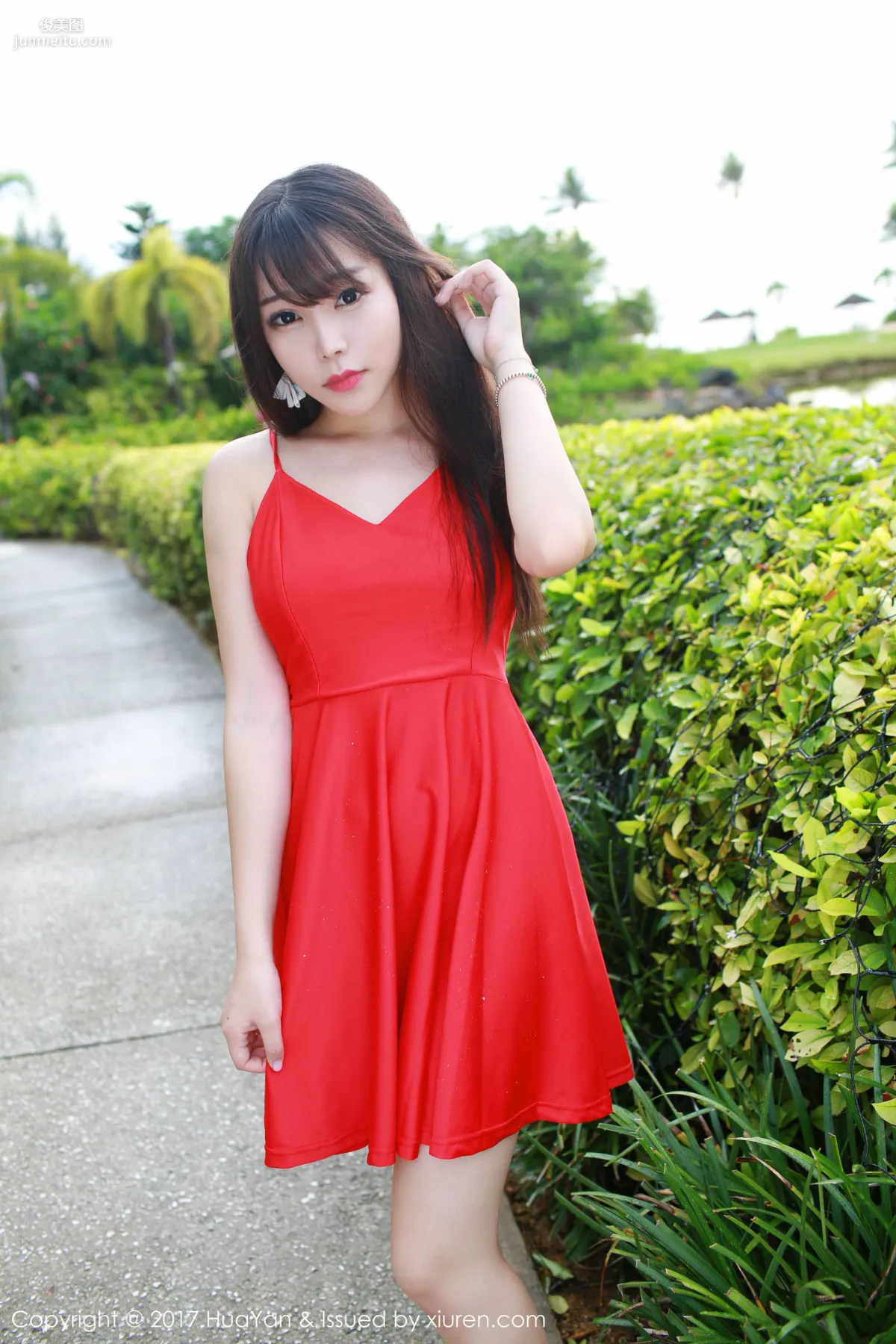 Zhizhi Booty 'Seaside + Fresh and Sweet Red Dress' [Hana no Kao] VOL.044 Photo Set photo 32