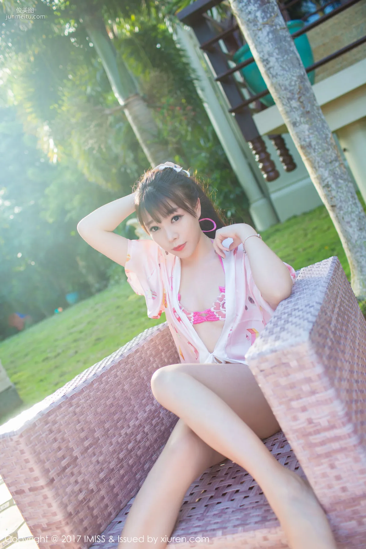 Zhizhi Booty Thong Curves + Pink Kimono [IMISS] VOL.155 Photo Set photo 32