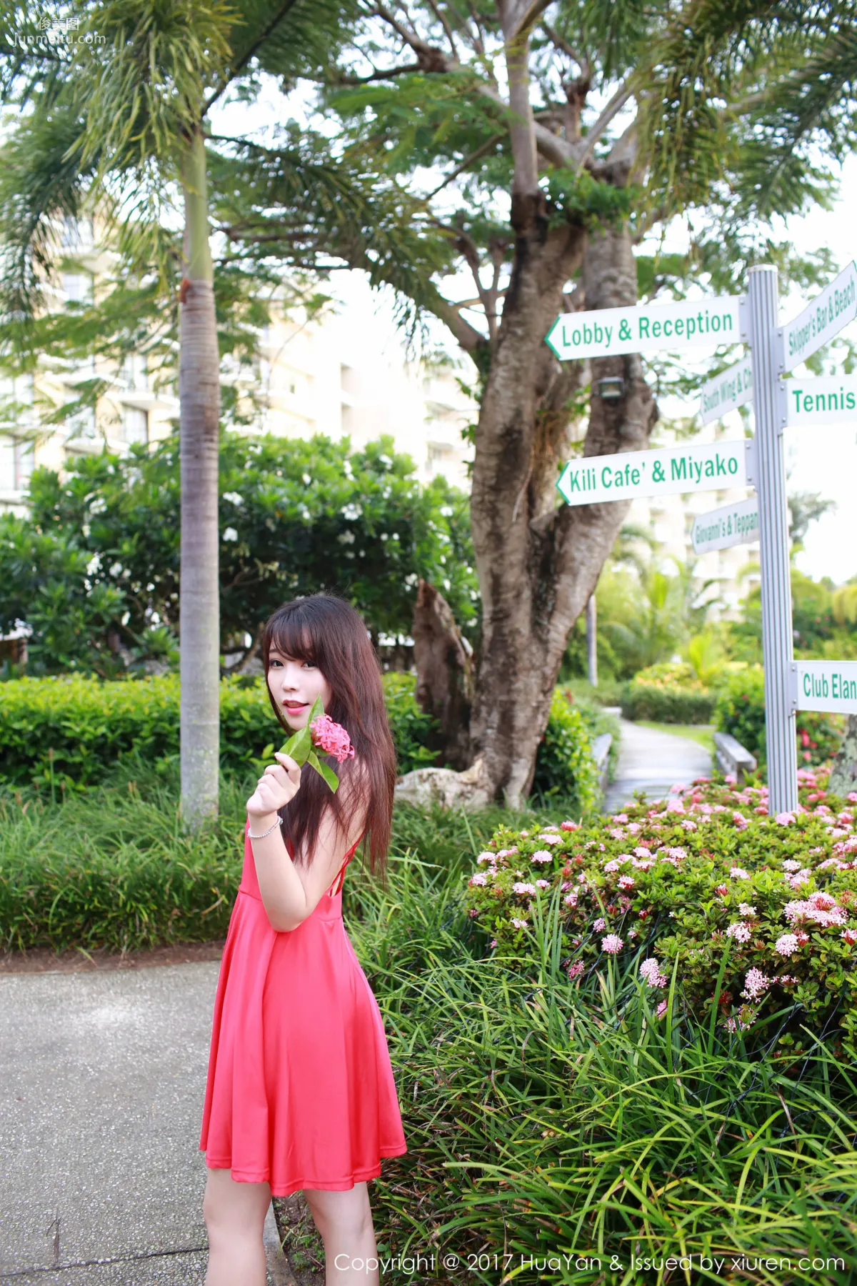 Zhizhi Booty 'Seaside + Fresh and Sweet Red Dress' [Hana no Kao] VOL.044 Photo Set photo 57