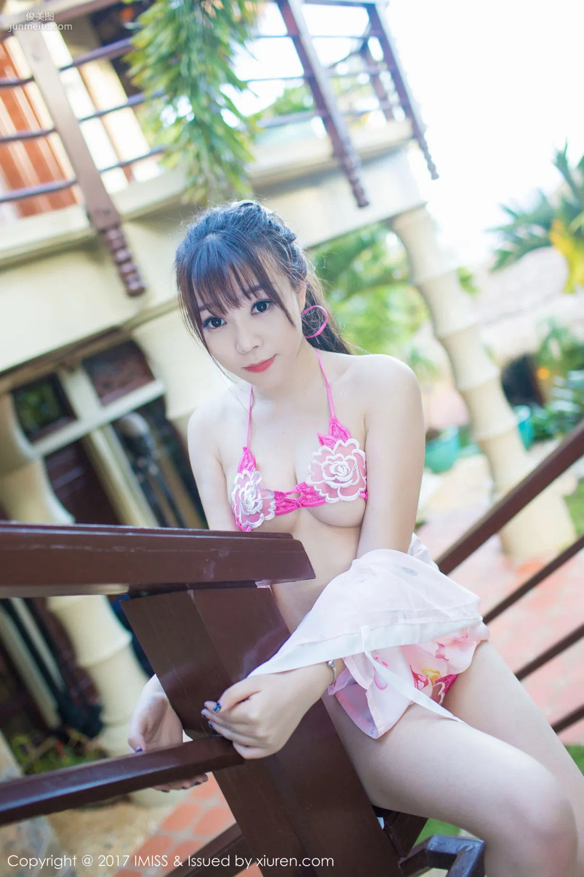 Zhizhi Booty Thong Curves + Pink Kimono [IMISS] VOL.155 Photo Set photo 49