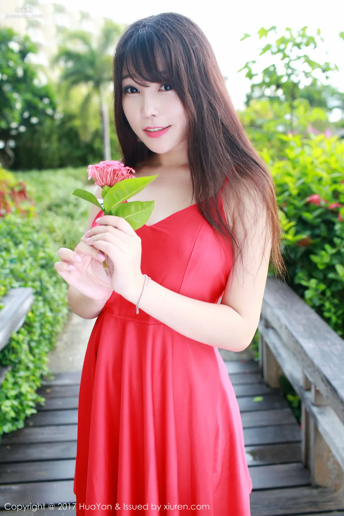 Zhizhi Booty 'Seaside + Fresh and Sweet Red Dress' [Hana no Kao] VOL.044 Photo Set photo 52