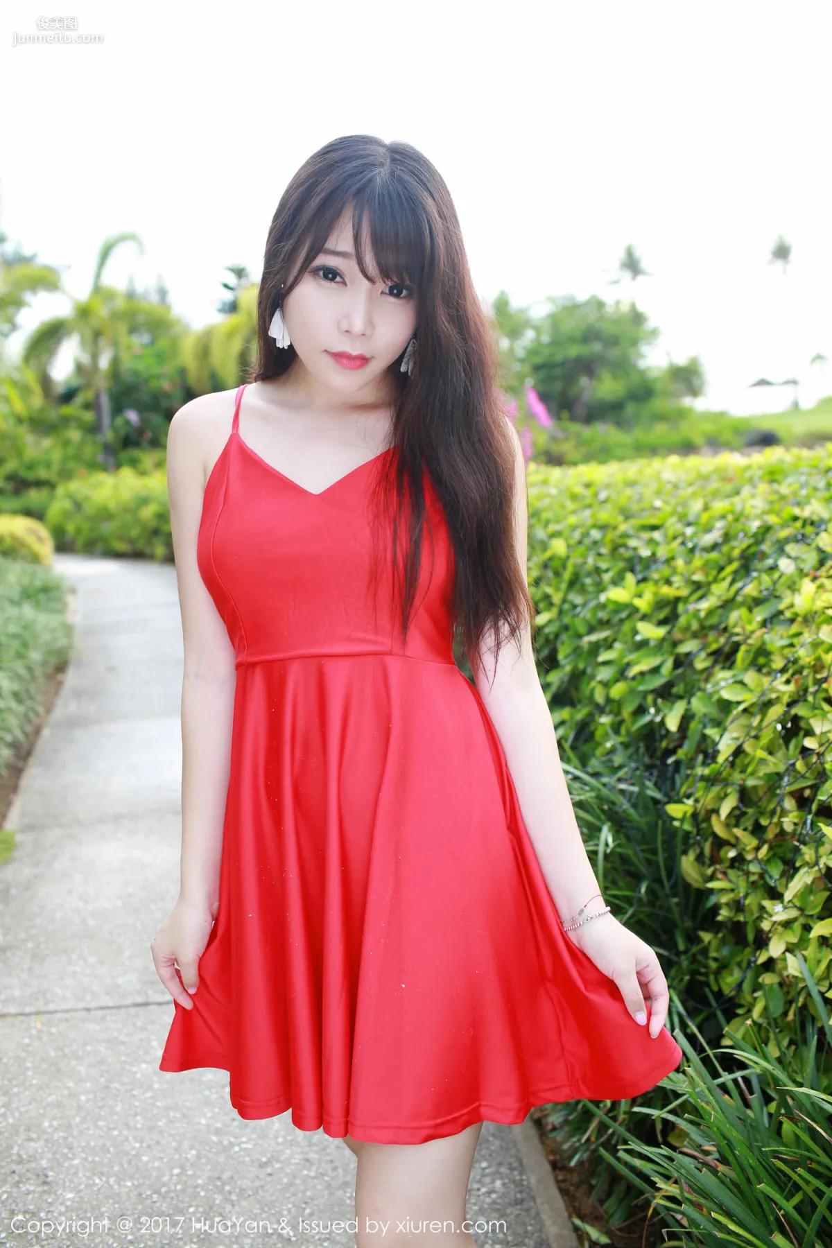 Zhizhi Booty 'Seaside + Fresh and Sweet Red Dress' [Hana no Kao] VOL.044 Photo Set photo 31