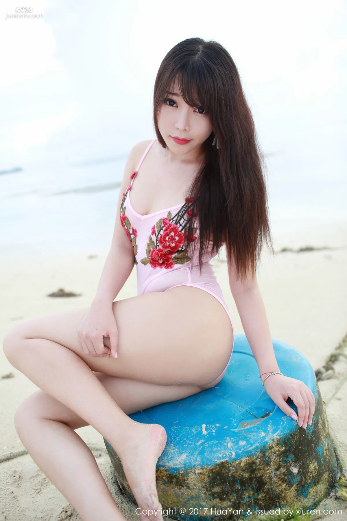 Zhizhi Booty 'Seaside + Fresh and Sweet Red Dress' [Hana no Kao] VOL.044 Photo Set photo 9