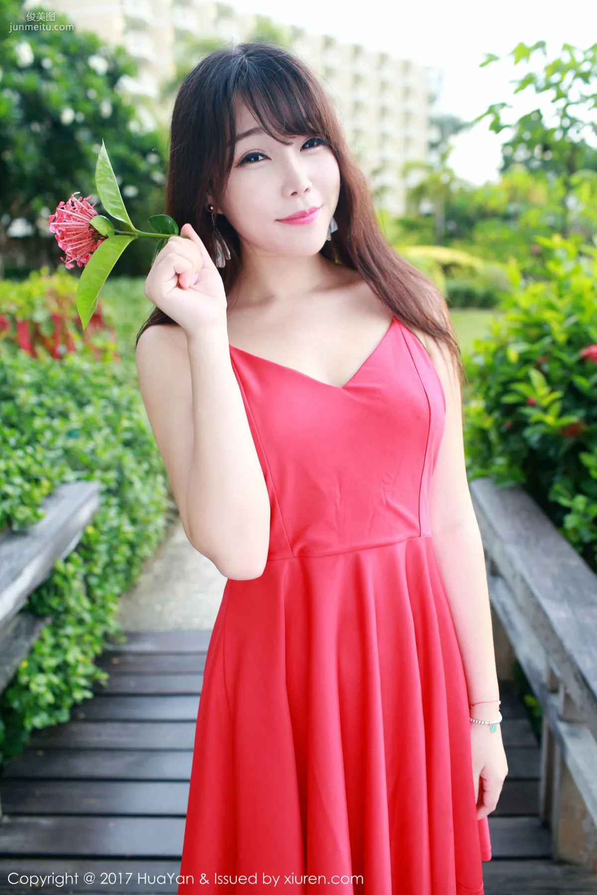 Zhizhi Booty 'Seaside + Fresh and Sweet Red Dress' [Hana no Kao] VOL.044 Photo Set photo 50