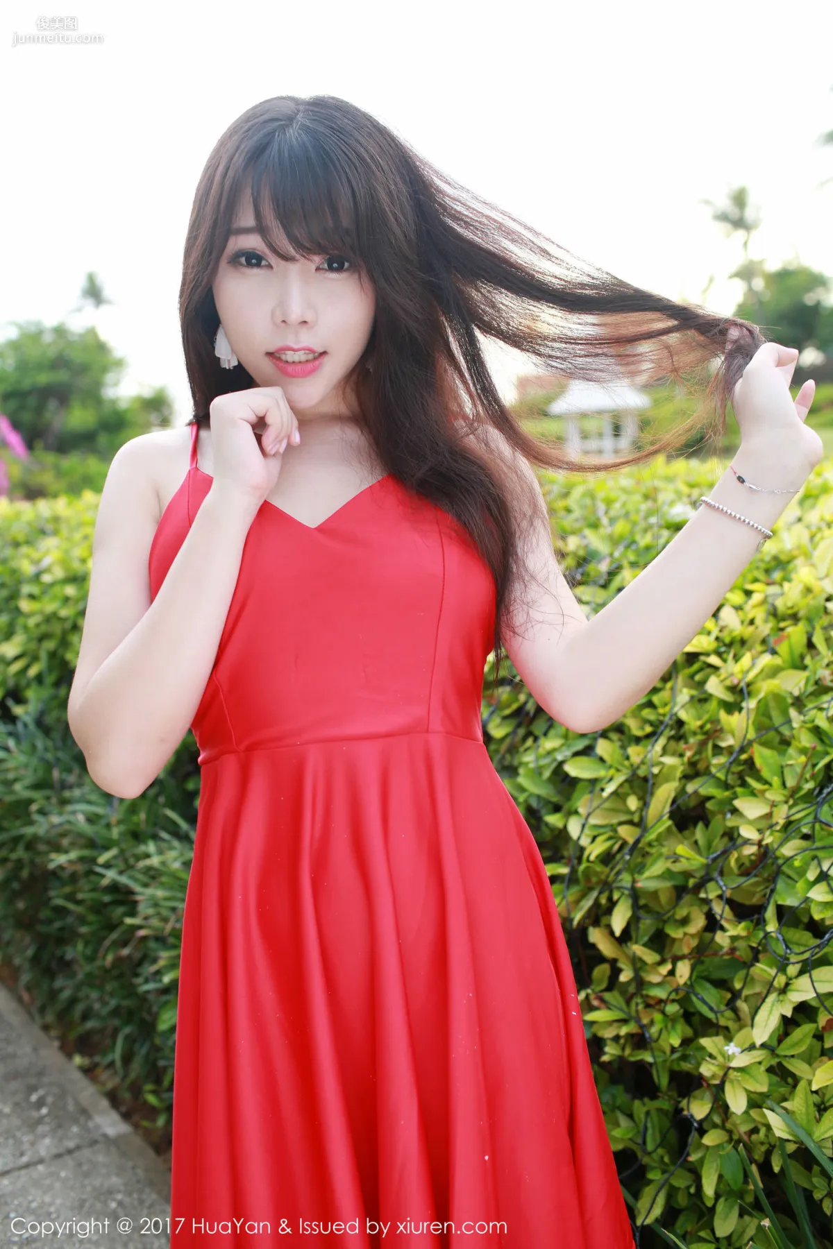 Zhizhi Booty 'Seaside + Fresh and Sweet Red Dress' [Hana no Kao] VOL.044 Photo Set photo 35