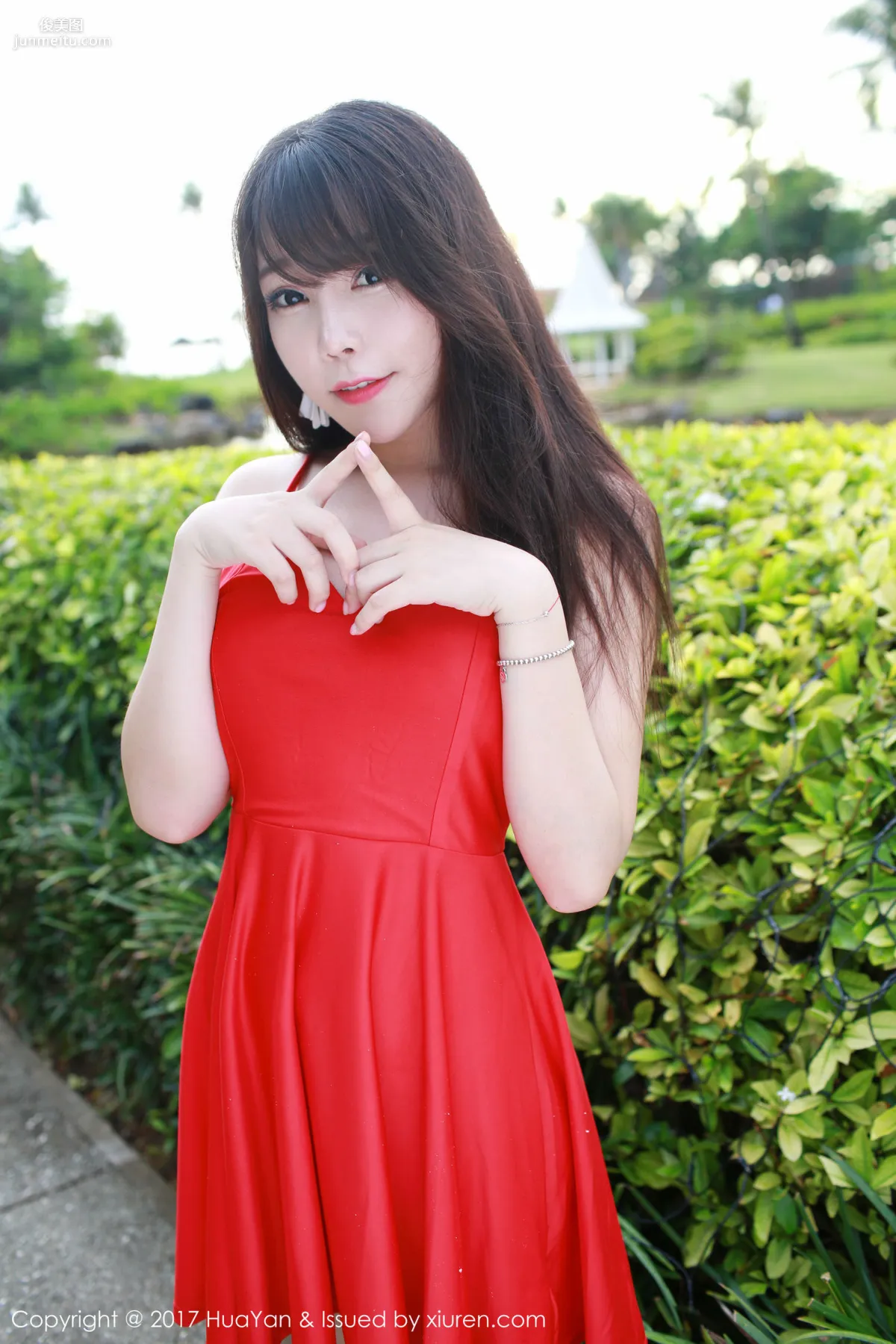 Zhizhi Booty 'Seaside + Fresh and Sweet Red Dress' [Hana no Kao] VOL.044 Photo Set photo 37