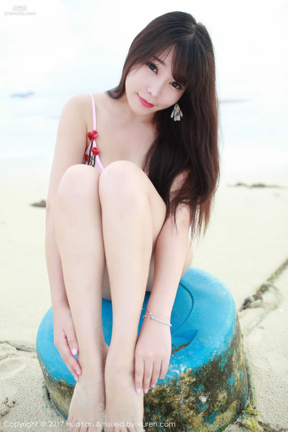 Zhizhi Booty 'Seaside + Fresh and Sweet Red Dress' [Hana no Kao] VOL.044 Photo Set photo 4