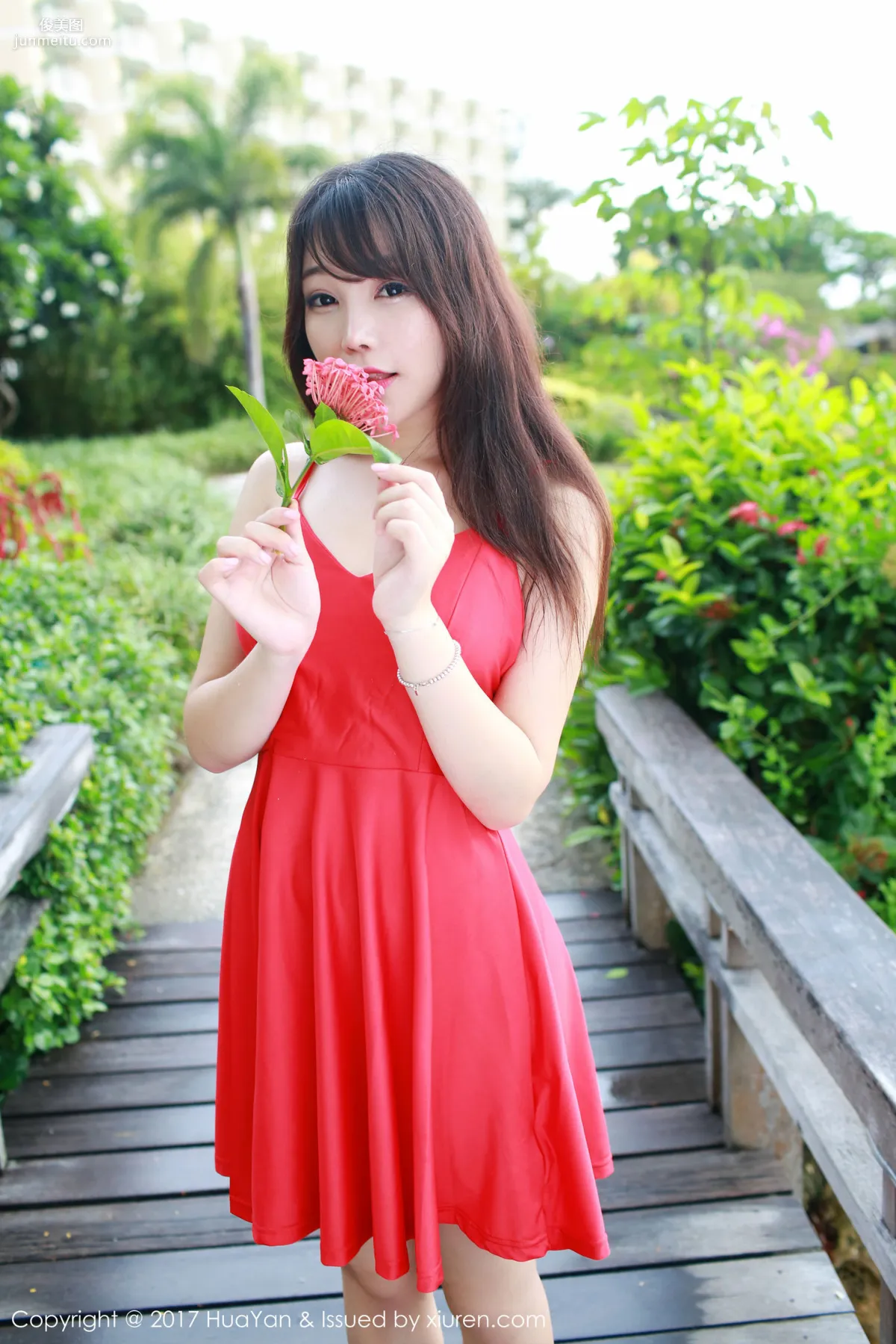 Zhizhi Booty 'Seaside + Fresh and Sweet Red Dress' [Hana no Kao] VOL.044 Photo Set photo 47