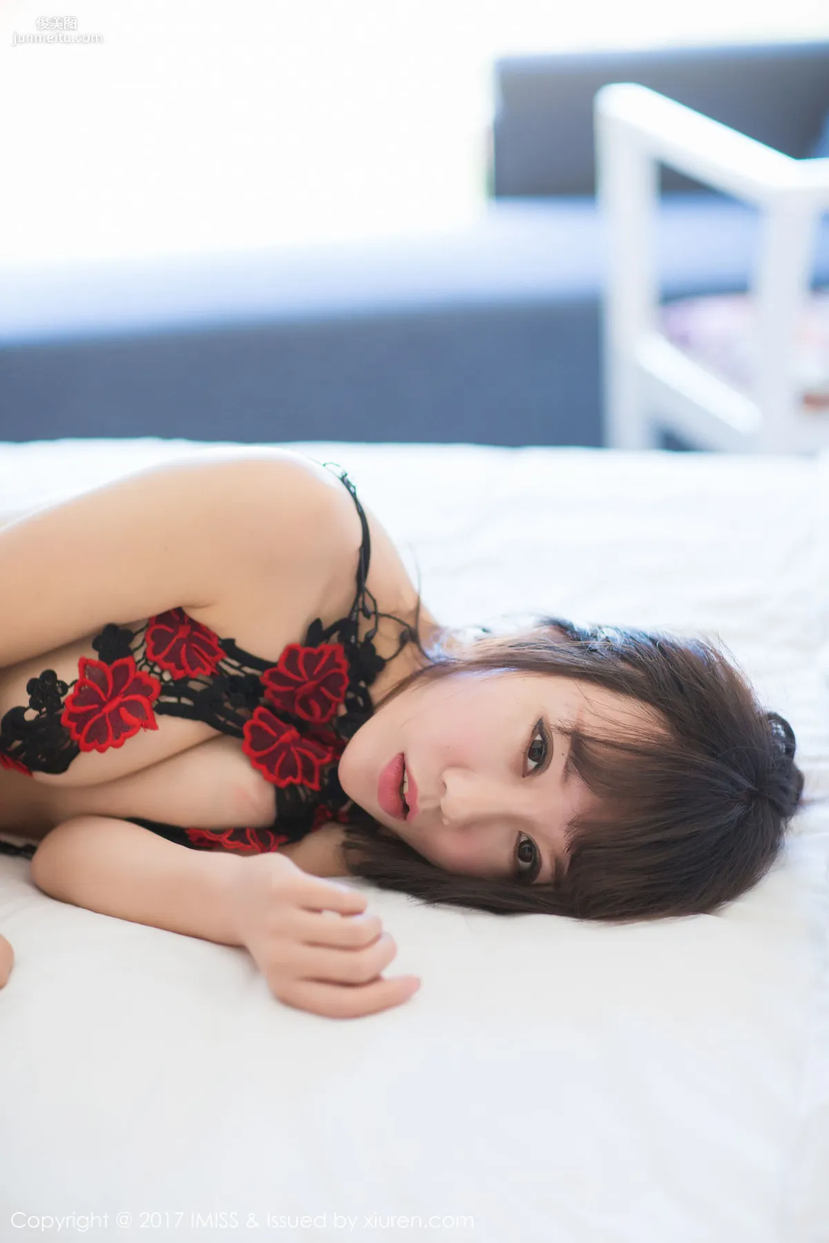 Xia Xiaoxiao Summer, Black Stockings, Beautiful Legs and Beautiful Breasts Bonus [IMISS] VOL.157 Photo Set photo 58