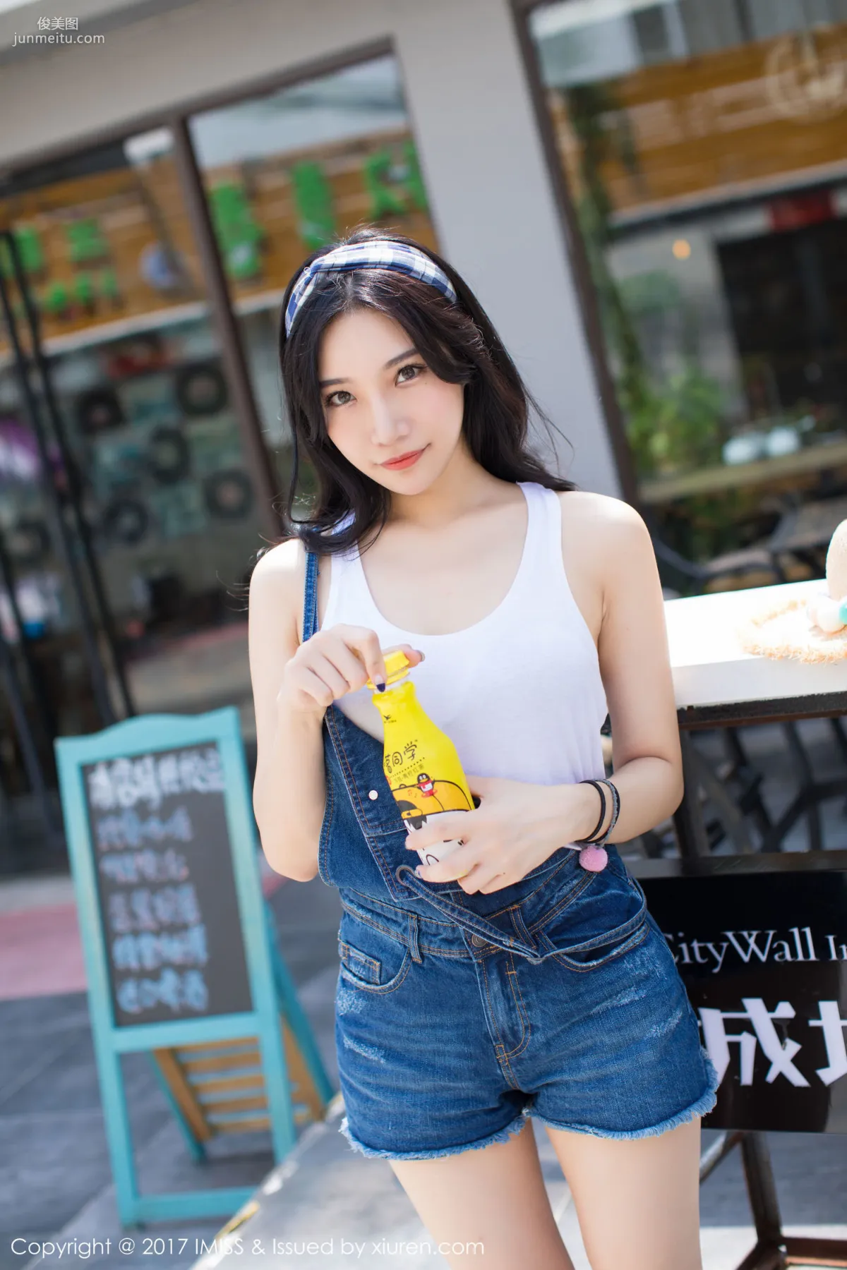 Xiaohuli Sica Denim Shorts Fresh and Sweet Series [IMISS] VOL.180 Photo Set photo 10