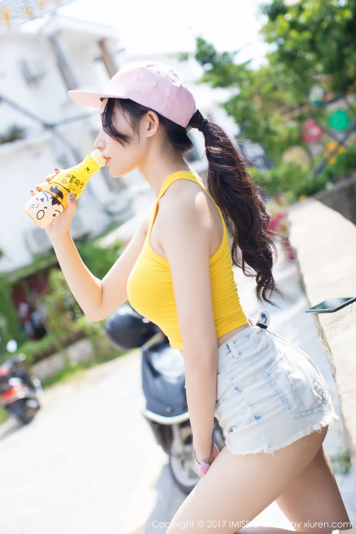 Xiaohuli Sica Denim Shorts Fresh and Sweet Series [IMISS] VOL.180 Photo Set photo 26