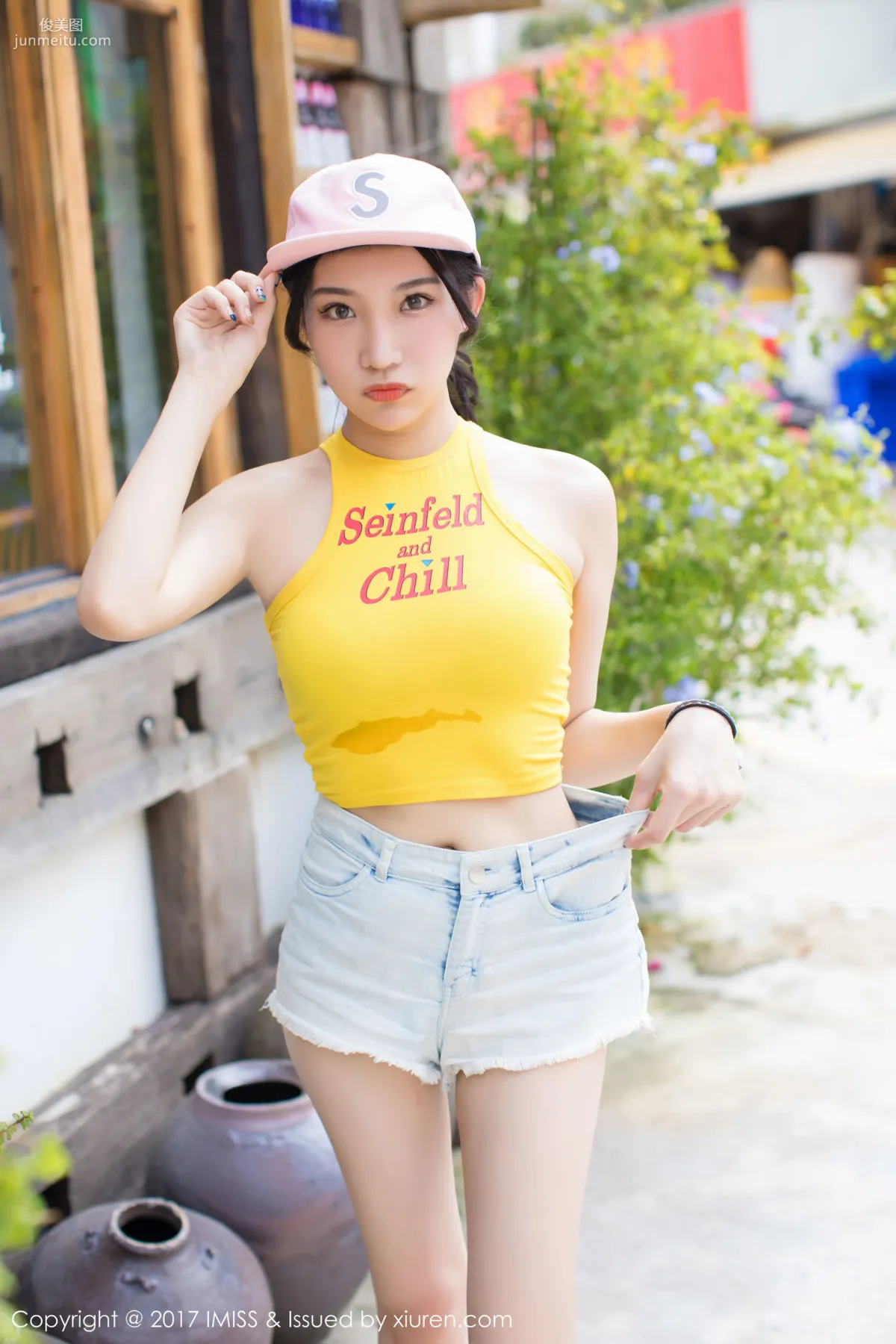 Xiaohuli Sica Denim Shorts Fresh and Sweet Series [IMISS] VOL.180 Photo Set photo 43