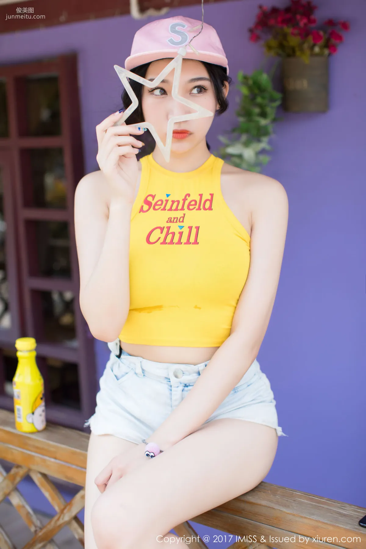 Xiaohuli Sica Denim Shorts Fresh and Sweet Series [IMISS] VOL.180 Photo Set photo 23